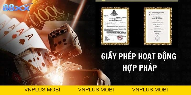 Giấy phép hoạt động 88XX Và Độ Uy Tín Của Nền Tảng