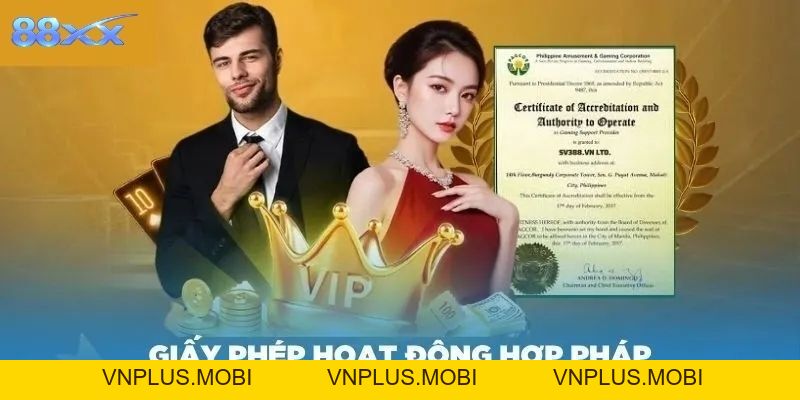 Giấy phép hoạt động 88XX Và Độ Uy Tín Của Nền Tảng